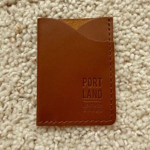 Portland Leather Minimalist Card Holder - Basic Brown Leather - NEW